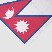 Papier Mousseline Drapeau du Népal (Détail)