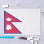 Papier Mousseline Drapeau du Népal (Artisanat)