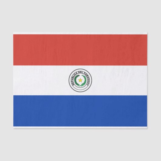 Papier Mousseline drapeau du Paraguay (Recto)