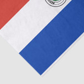 Papier Mousseline drapeau du Paraguay (Détail)