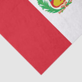 Papier Mousseline Drapeau du Pérou (Détail)