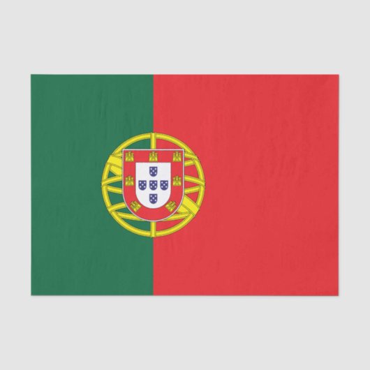 Papier Mousseline Drapeau du Portugal (Recto)