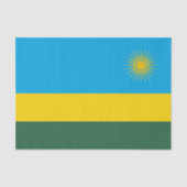 Papier Mousseline Drapeau du Rwanda (Recto)