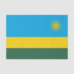 Papier Mousseline Drapeau du Rwanda