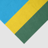 Papier Mousseline Drapeau du Rwanda (Détail)