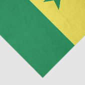 Papier Mousseline Drapeau du Sénégal (Détail)