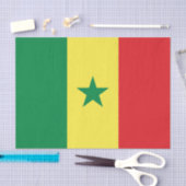 Papier Mousseline Drapeau du Sénégal (Artisanat)