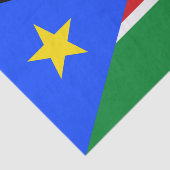 Papier Mousseline Drapeau du Soudan du Sud (Détail)