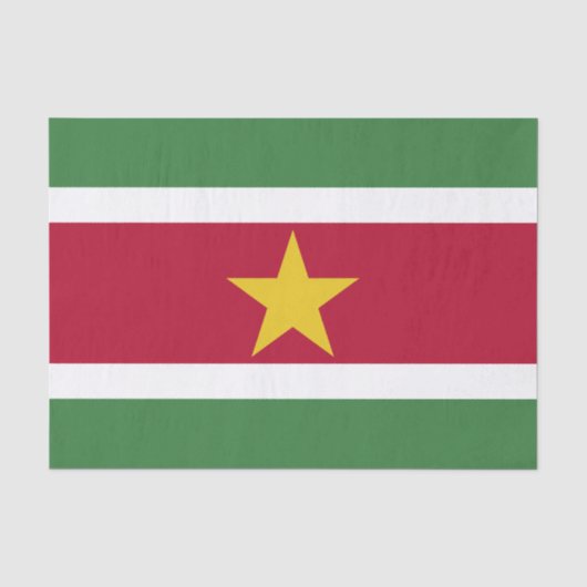 Papier Mousseline Drapeau du Suriname (Recto)