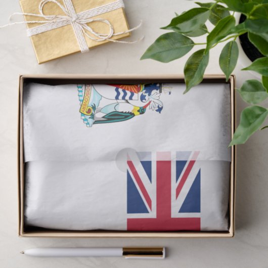 Papier Mousseline Drapeau du territoire antarctique britannique (Cadeau)