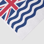 Papier Mousseline Drapeau du Territoire britannique de l'océan Indie (Détail)