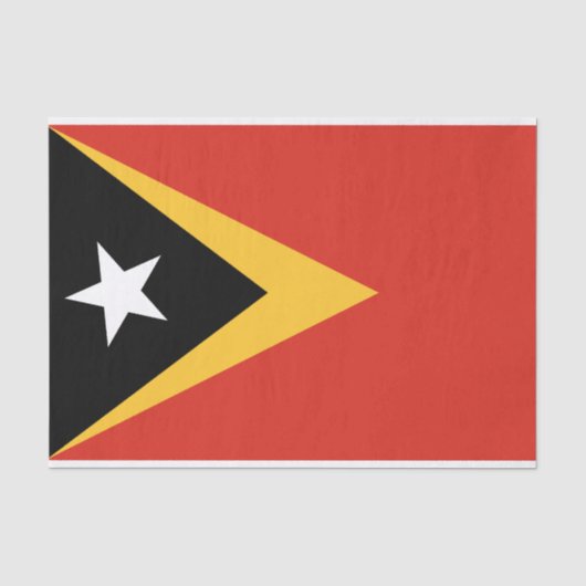 Papier Mousseline Drapeau du Timor oriental (Recto)