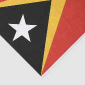 Papier Mousseline Drapeau du Timor oriental (Détail)