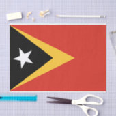 Papier Mousseline Drapeau du Timor oriental (Artisanat)