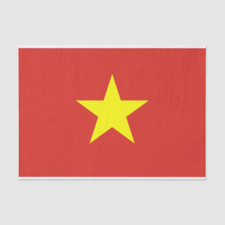 Papier Mousseline Drapeau du Vietnam Tissus Paper