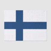 Papier Mousseline Drapeau Finlande (Recto)