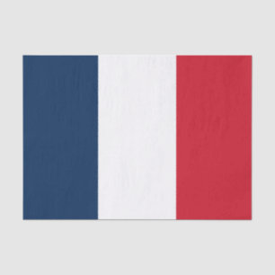 Papier Mousseline Drapeau français