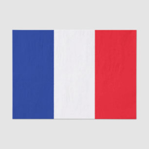 Papier Mousseline Drapeau Français Couleurs patriotiques Voyage inte