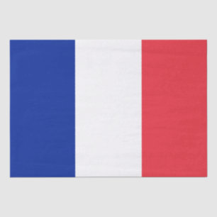 Papier Mousseline Drapeau français (France)