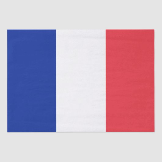 Papier Mousseline Drapeau français (France) (Recto)