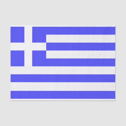 Papier Mousseline Drapeau grec total (Recto)