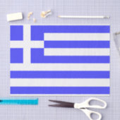 Papier Mousseline Drapeau grec total (Artisanat)