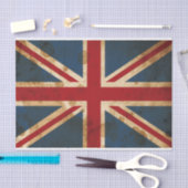 Papier Mousseline Drapeau grunge souillé d'Union Jack R-U (Artisanat)