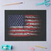 Papier Mousseline Drapeau Grunge U.S.A (Artisanat)
