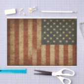 Papier Mousseline Drapeau Grungy USA (Artisanat)