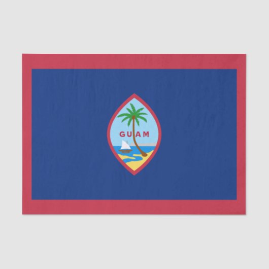 Papier Mousseline Drapeau Guam (Recto)