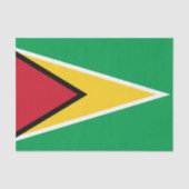 Papier Mousseline Drapeau Guyana (Recto)