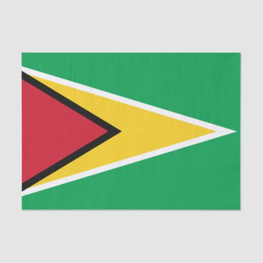 Papier Mousseline Drapeau Guyana (Recto)