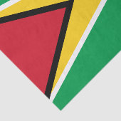 Papier Mousseline Drapeau Guyana (Détail)