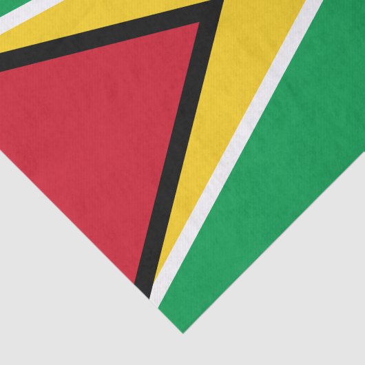 Papier Mousseline Drapeau Guyana (Détail)