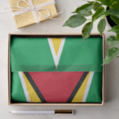 Papier Mousseline Drapeau Guyana (Cadeau)