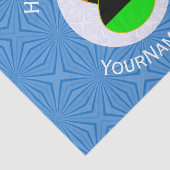 Papier Mousseline Drapeau Hanoukka de la diaspora africaine Personna (Détail)