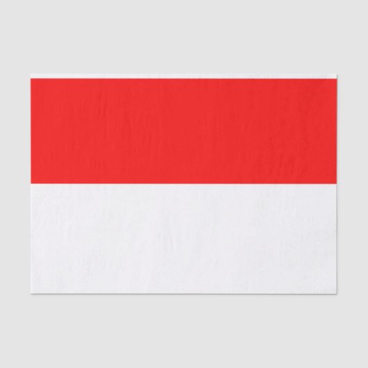 Papier Mousseline Drapeau Indonésie (Recto)