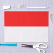 Papier Mousseline Drapeau Indonésie (Artisanat)