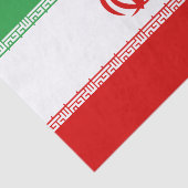 Papier Mousseline Drapeau Iran (Détail)