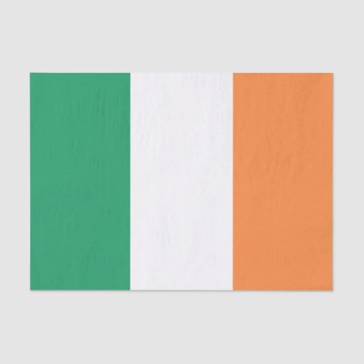 Papier Mousseline Drapeau irlandais (Recto)