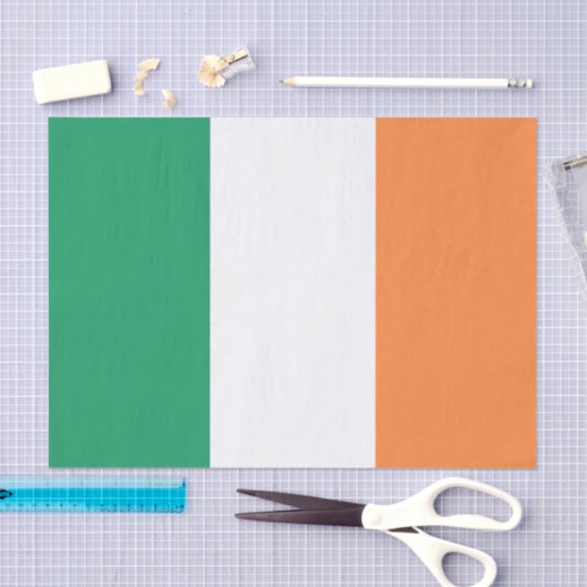 Papier Mousseline Drapeau irlandais (Artisanat)