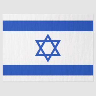 Papier Mousseline Drapeau Israël