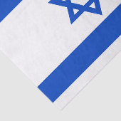 Papier Mousseline Drapeau Israël étoile bleue de David (Détail)