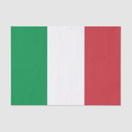 Papier Mousseline Drapeau Italie (Recto)
