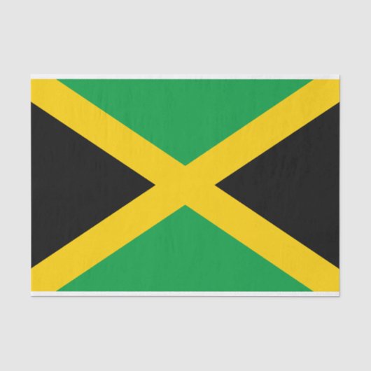 Papier Mousseline Drapeau jamaïcain (Recto)