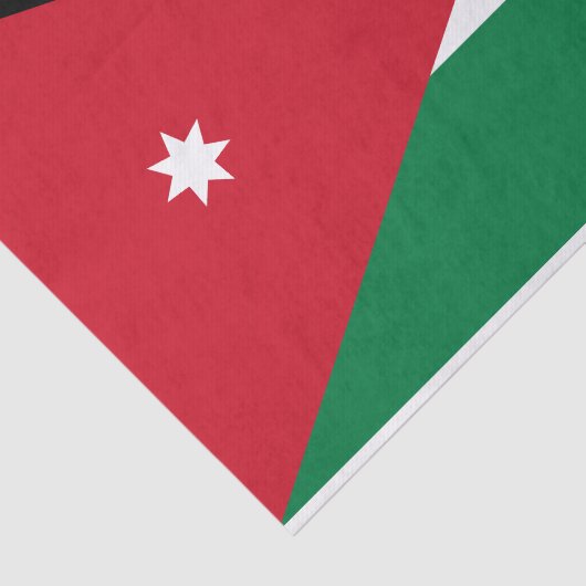 Papier Mousseline Drapeau Jordanie (Détail)
