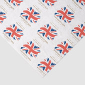 Papier Mousseline Drapeau King Charles III Union Jack (Détail)