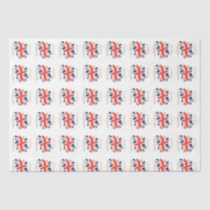 Papier Mousseline Drapeau King Charles III Union Jack