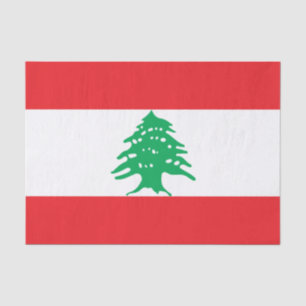 Papier Mousseline Drapeau libanais (Drapeau libanais)