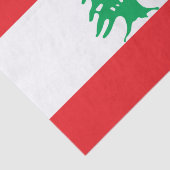 Papier Mousseline Drapeau libanais (Drapeau libanais) (Détail)